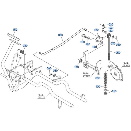 Brake Rod Assembly for Kubota GR2120-II Lawn Tractor