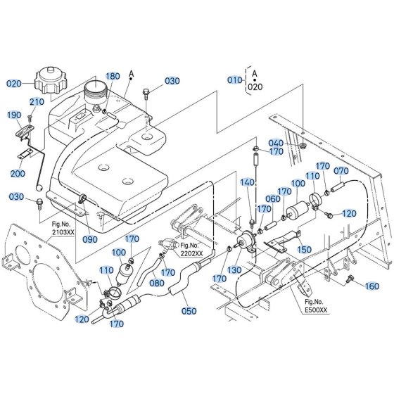 Fuel Tank Assembly for Kubota GR2120-II Lawn Tractor
