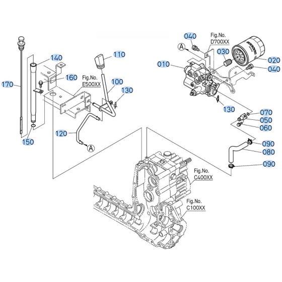 Control Lever Assembly for Kubota GR2120-II Lawn Tractor