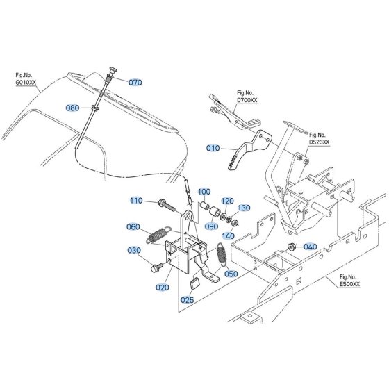 Cruise Control Assembly for Kubota GR2120-II Lawn Tractor