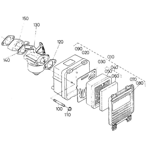 Air Cleaner Assembly for Kubota GS200 Engine