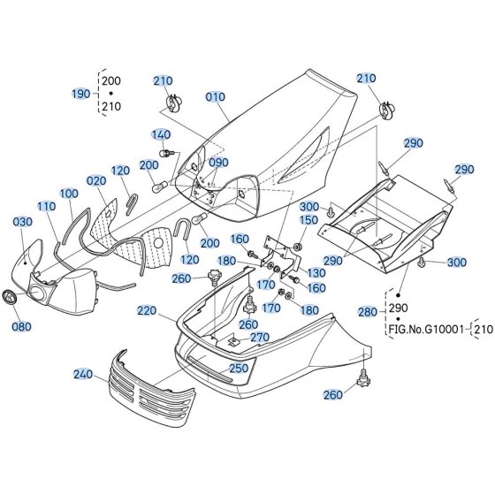 Bonnet Assembly for Kubota T1880 Lawn Tractor