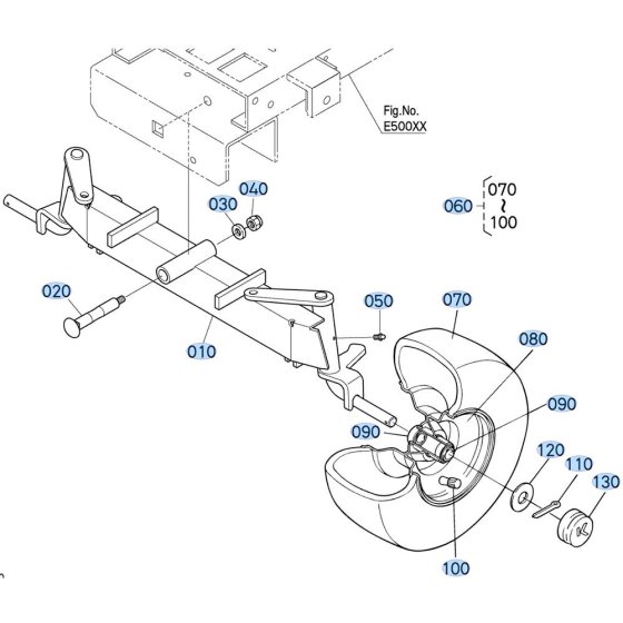 Front Axle Assembly for Kubota T1880 Lawn Tractor