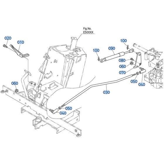 Speed Change Pedal Assembly for Kubota T1880 Lawn Tractor