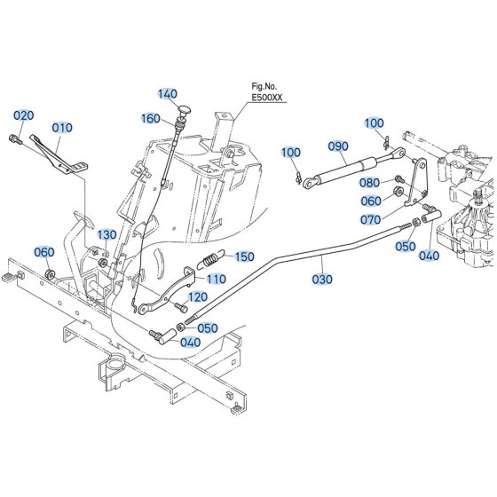 Speed Change Pedal Assembly for Kubota T2380 Lawn Tractor