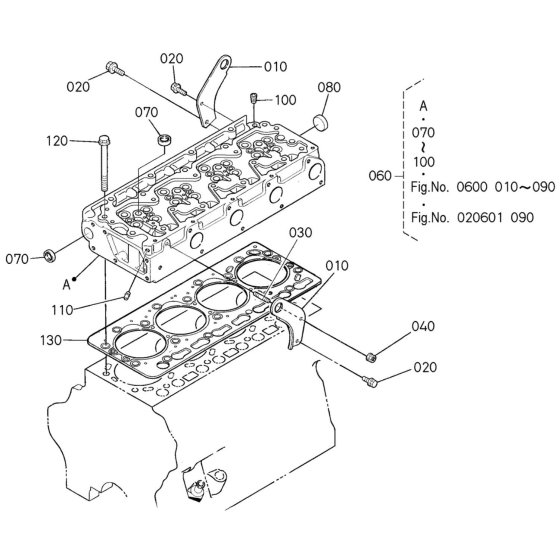 Cylinder Head Assembly for Kubota V3300DI-E2B Engine