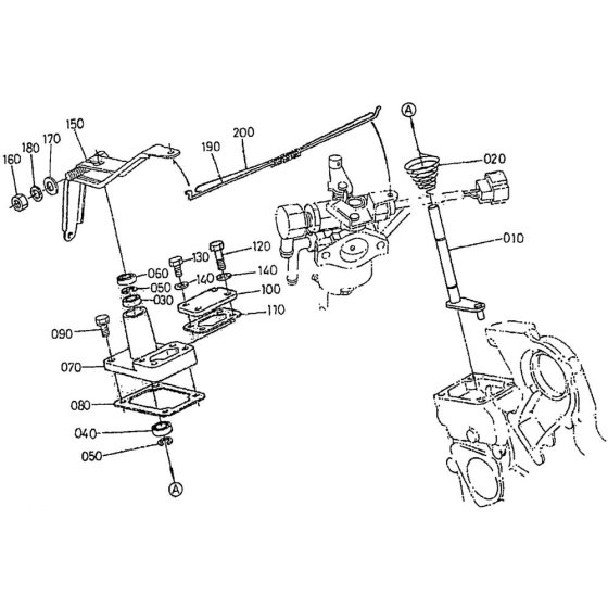 Governor Assembly for Kubota WG972-GL-E3 Engine