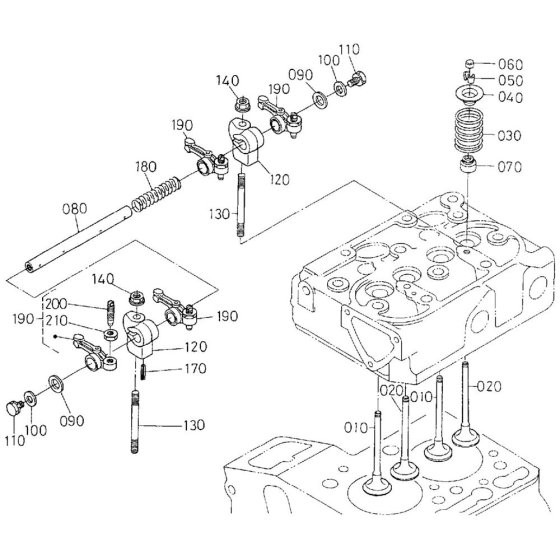 Rocker Arm Assembly for Kubota Z482-EB Engine