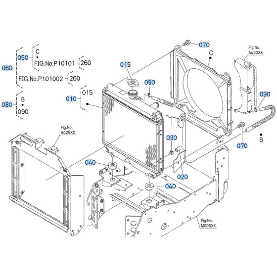 Radiator Assembly for Kubota ZD1011 Zero-Turn Mower