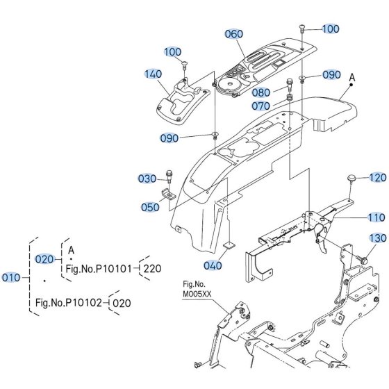 Fender (RH) Assembly for Kubota ZD1011 Zero-Turn Mower