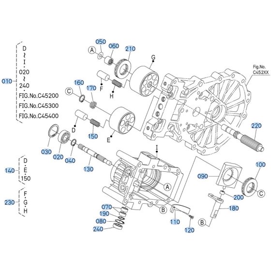 Hydrostatic Transmission Assembly for Kubota ZD1011 Zero-Turn Mower