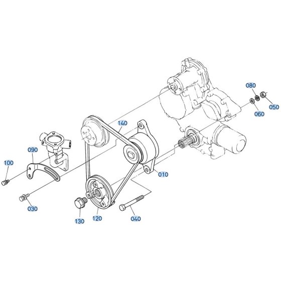 Pulley Assembly for Kubota ZD1211 Zero-Turn Mower