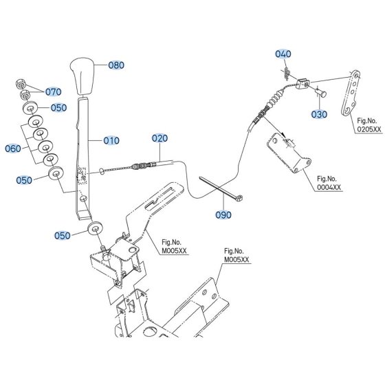 Accelerator Lever Assembly for Kubota ZD1211 Zero-Turn Mower