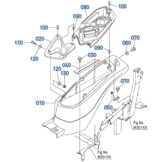 Fender (Left) Assembly for Kubota ZD1211 Zero-Turn Mower