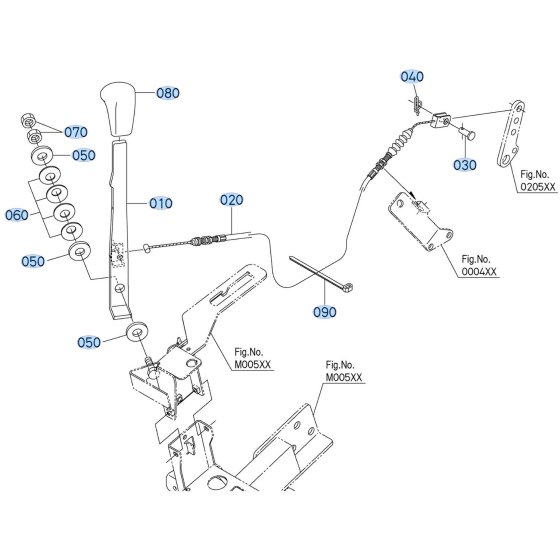 Accelerator Lever Assembly for Kubota ZD1211-3 Zero-Turn Mower