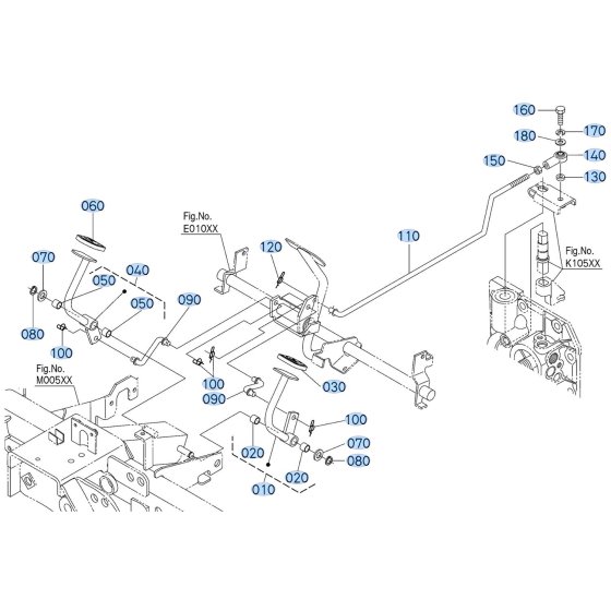 Lift Lever Assembly for Kubota ZD1211-3 Zero-Turn Mower