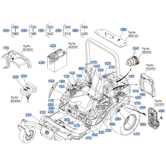 Decals for Kubota ZD1211-3 Zero-Turn Mower