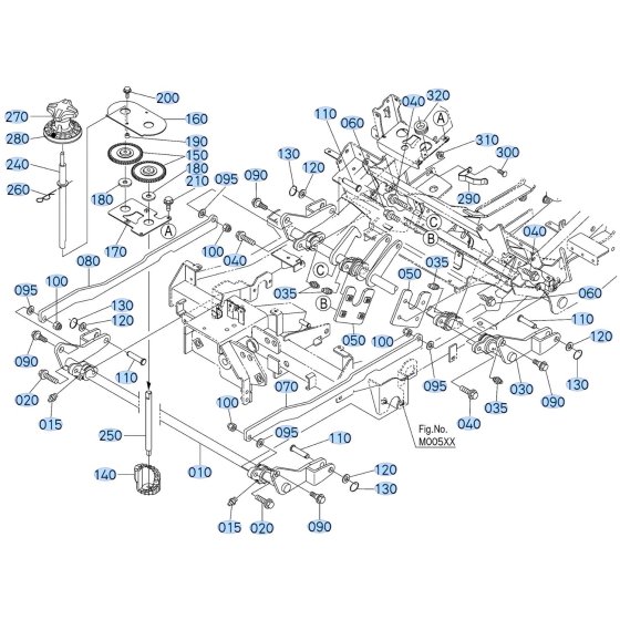 Lift Arm Assembly for Kubota ZD1211-3 Zero-Turn Mower