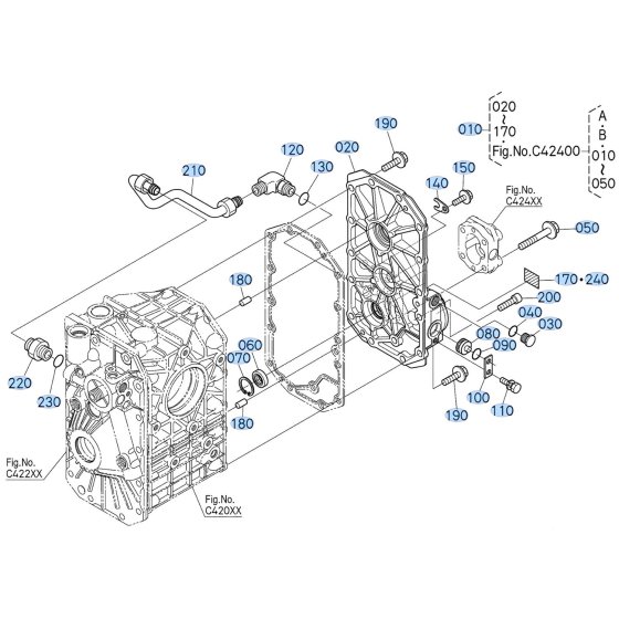 Centre Cover (Rear) Assembly for Kubota ZD1211-3 Zero-Turn Mower