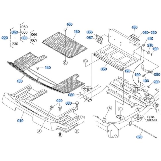 Step Assembly for Kubota ZD1211 Zero-Turn Mower