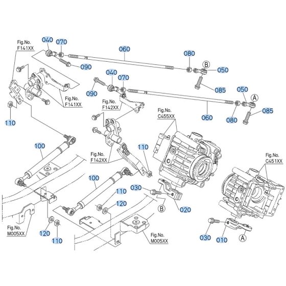 Control Arm Assembly for Kubota ZD1211 Zero-Turn Mower