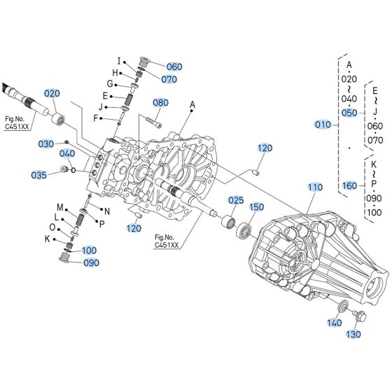 Hydrostatic Transmission Assembly -1 for Kubota ZD1211 Zero-Turn Mower