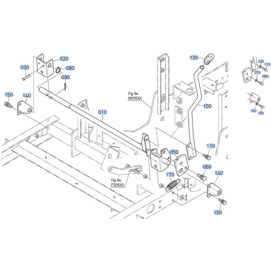 Parking Brake Assembly for Kubota ZD18 Zero-Turn Mower
