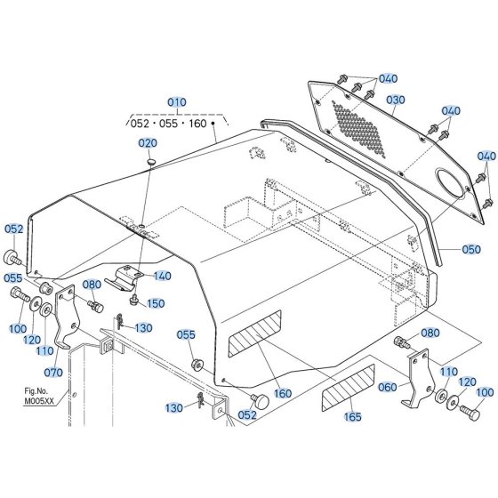 Bonnet Assembly for Kubota ZD18 Zero-Turn Mower