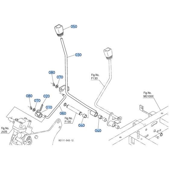 Lift Arm Assembly for Kubota ZD18 Zero-Turn Mower