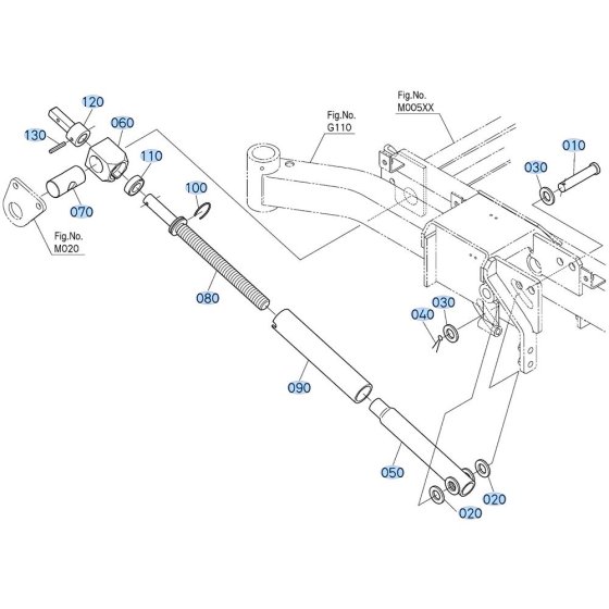 Lift Adjuster Assembly for Kubota ZD18 Zero-Turn Mower