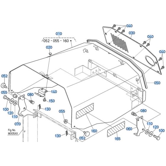 Bonnet Assembly for Kubota ZD21 Zero-Turn Mower
