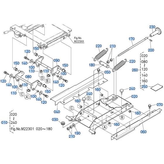 Seat Assembly -1 for Kubota ZD21 Zero-Turn Mower