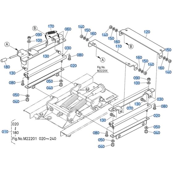 Seat Assembly -2 for Kubota ZD21 Zero-Turn Mower
