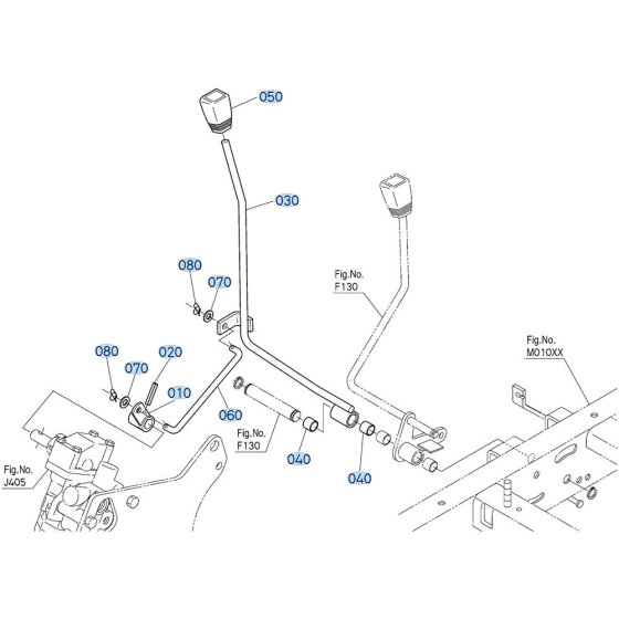Lift Arm Assembly for Kubota ZD21 Zero-Turn Mower