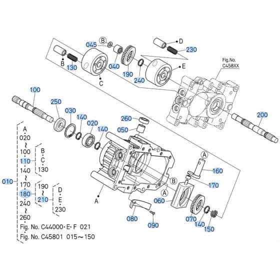 Hydrostatic Transmission Assembly -1 for Kubota ZD21 Zero-Turn Mower