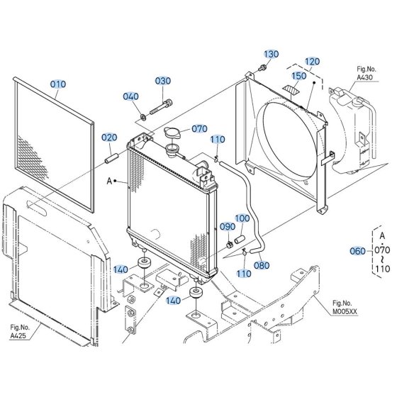 Radiator Assembly for Kubota ZD21 Zero-Turn Mower