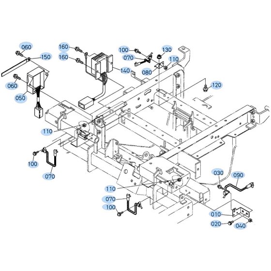 Electrical System Assembly for Kubota ZD28 Zero-Turn Mower