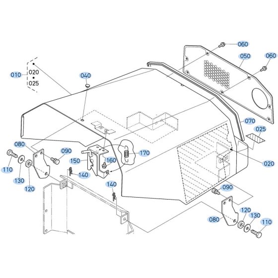 Bonnet Assembly for Kubota ZD28 Zero-Turn Mower