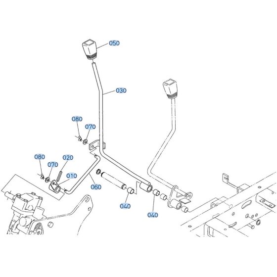 Lift Arm Assembly for Kubota ZD28 Zero-Turn Mower