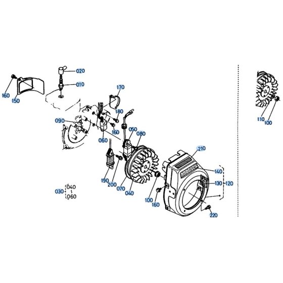 Magneto Assembly for Kubota AT60 Tiller