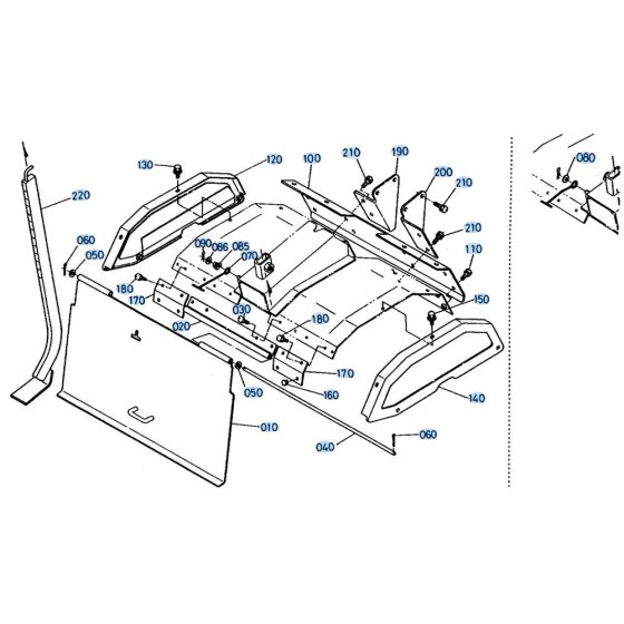Blade Change Lever Assembly for Kubota AT60 Tiller