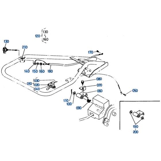 Change Lever Assembly -1 for Kubota AT60 Tiller