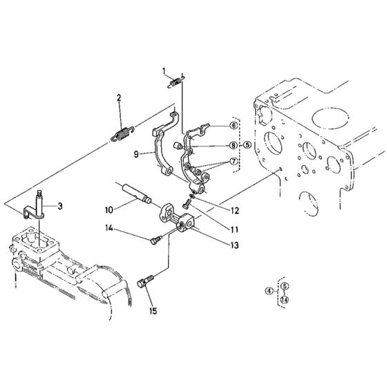 Governor Assembly for Kubota D750-BC Engine