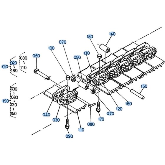 Crawler Assembly for Kubota KH191 Mini Excavator