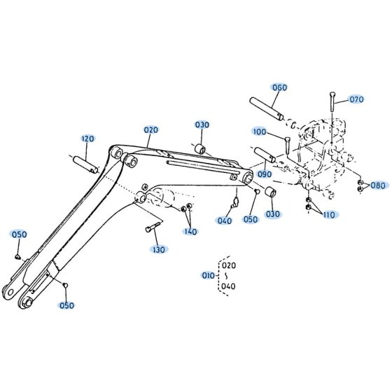 Boom Assembly for Kubota KH35