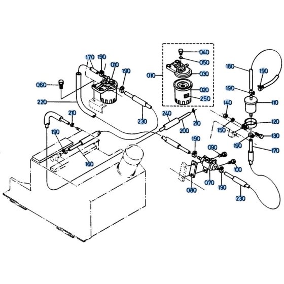 Fuel System for Kubota KH36