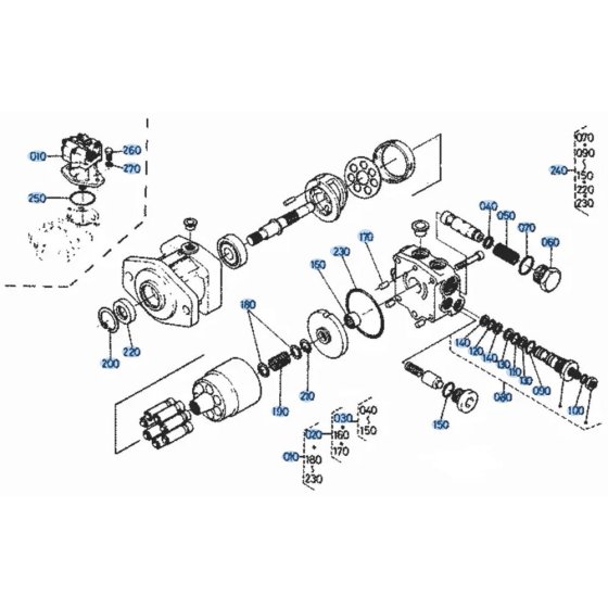 Swivel Motor for Kubota KH36