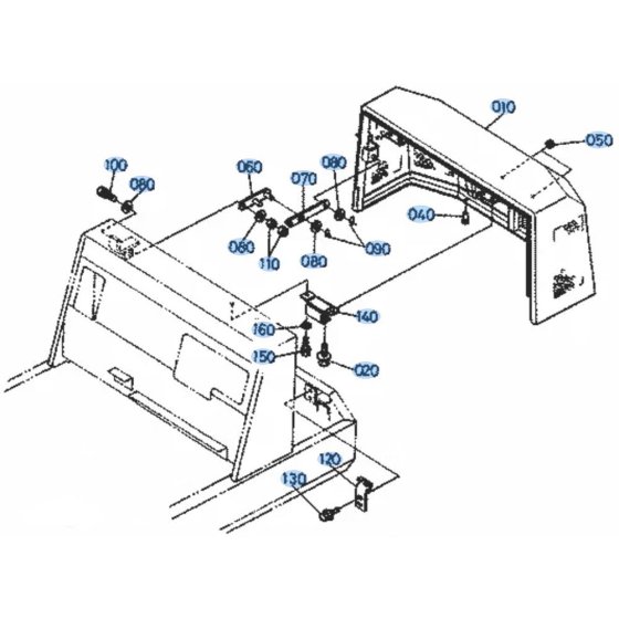 Bonnet Assembly for Kubota KH36