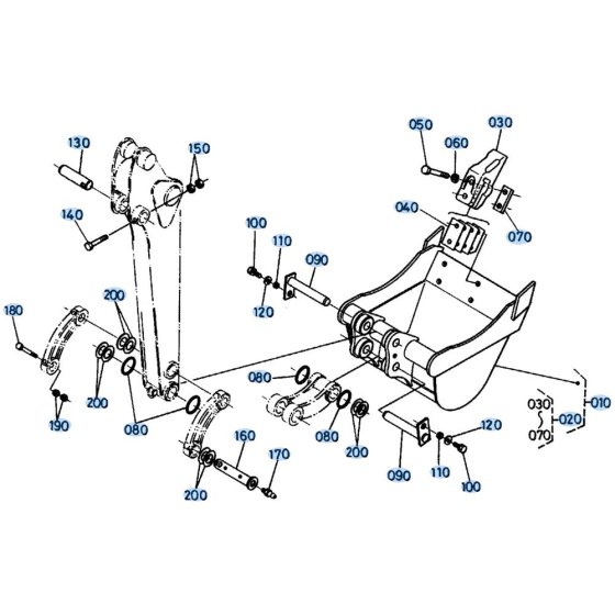 Bucket Assembly for Kubota KH41