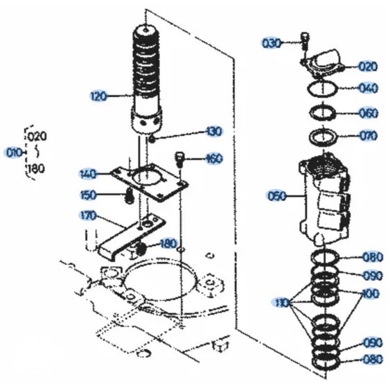 Rotary Joint for Kubota KH51